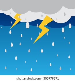 Vector rain drops background