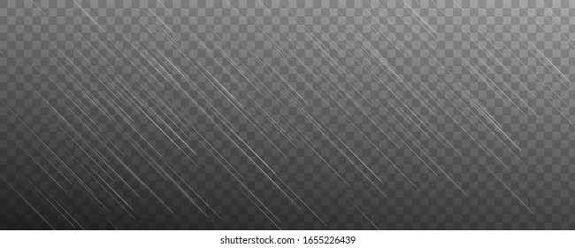 Lluvia vectorial aislada sobre fondo transparente.