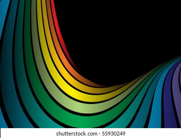 Vector rainbow abstract background