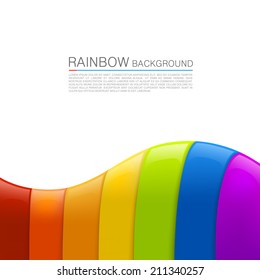 Vector rainbow background