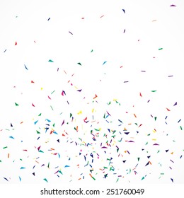 Vector rainbow background with confetti. Can be used in wedding invitations, wrapping paper, birthday card, banners etc.