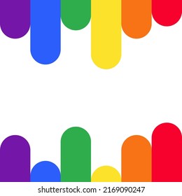 vector rainbow background top margin and bottom marginlgbtqia+