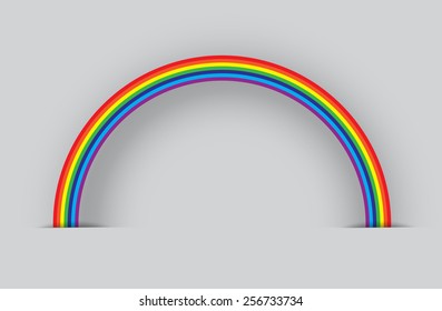 vector rainbow background.paper art style.