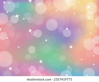 Vector rainbow colored star shining background