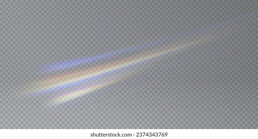 Lámparas de cristal vectorial arco iris. Cometa arcoiris. Efecto luminoso de una explosión de diamante con brillo. Efecto difuso con chispas y vidrio delicados flotantes. Aumento del efecto plasmático.	
