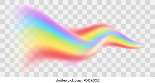 Vector rainbow element with transparent effect