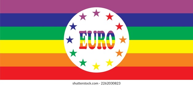 Vector rainbow flag of the LGBT community. LGBT symbol in rainbow colors.	