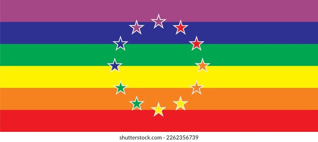 Vector rainbow flag of the LGBT community. LGBT symbol in 
rainbow colors