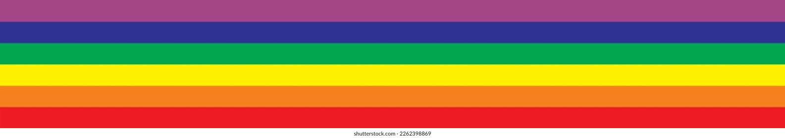 Bandera arco iris vectorial de la comunidad LGBT. Símbolo LGBT en 
colores de arco iris