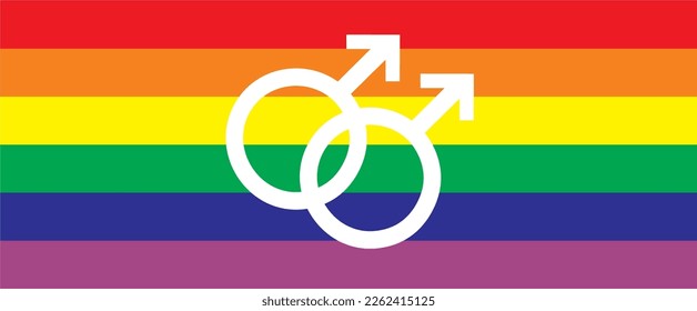 Vector rainbow flag of the LGBT community. LGBT symbol in 
rainbow colors.
Gay marriage concept.	