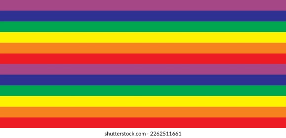 Bandera arco iris vectorial de la comunidad LGBT. Símbolo LGBT en 
colores de arco iris