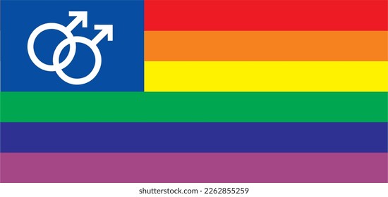 Vector rainbow flag of the LGBT community. LGBT symbol in 
rainbow colors.
Gay marriage concept.