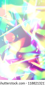 Vector Rainbow Gradient with Sunshine Glare.  Iridescent Background. Holographic Light Glitch Effect.
 
Mesh Holographic Foil. Trendy Hologram Vector Background. Creative Festive Backdrop. 
