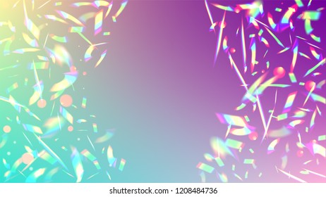 Vector Rainbow Gradient with Sunshine Glare.  Iridescent Background. Holographic Light Glitch Effect.
 
 Trendy Hologram Vector Background. Mesh Holographic Foil. Creative Festive Backdrop. 
