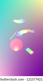 Vector Rainbow Gradient with Sunshine Glare.  Iridescent Background. Holographic Light Glitch Effect.
 
 Trendy Hologram Vector Background. Mesh Holographic Foil. Creative Festive Backdrop. 
