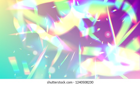 Vector Rainbow Gradient with Sunshine Glare.  Iridescent Background. Holographic Light Glitch Effect.
 
 Trendy Hologram Vector Background. Mesh Holographic Foil. Creative Festive Backdrop. 
