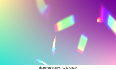 Vector Rainbow Gradient with Sunshine Glare.  Iridescent Background. Holographic Light Glitch Effect.
 
 Trendy Hologram Vector Background. Mesh Holographic Foil. Creative Festive Backdrop. 
