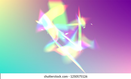 Vector Rainbow Gradient with Sunshine Glare.  Iridescent Background. Holographic Light Glitch Effect.
 
Mesh Holographic Foil. Trendy Hologram Vector Background. Creative Festive Backdrop. 
