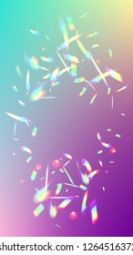 Vector Rainbow Gradient with Sunshine Glare.  Iridescent Background. Holographic Light Glitch Effect.
 
 Trendy Hologram Vector Background. Mesh Holographic Foil. Creative Festive Backdrop. 

