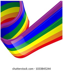 Vector rainbow LGBT flag