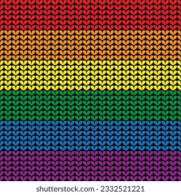 Vector Rainbow LGBTQ Seamless pattern