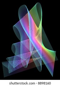 Vector Rainbow Line Art