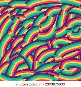 Vector Rainbow Love Pride Abstract Background