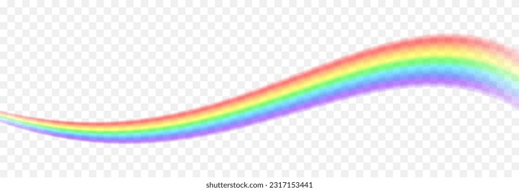 Vector rainbow. Rainbow png. Effect after the rain. A natural phenomenon.