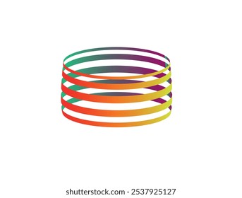 vector rainbow strip 3d stock vector free download EPS