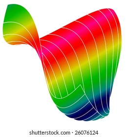 Vector Rainbow Wave