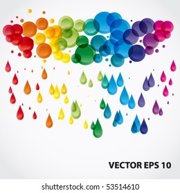 Pingos de chuva vetoriais.