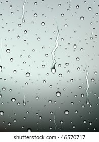 vector raindrops on glass