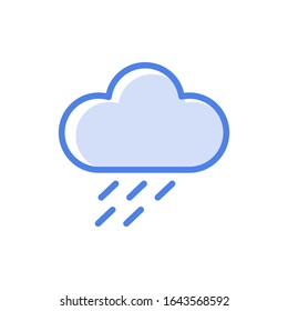 Vector rainy icon illustration isolated on white background