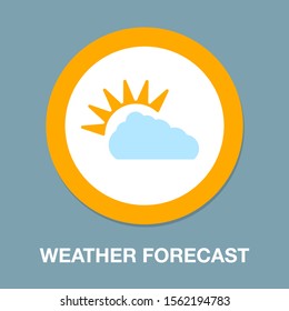 vector rainy symbol - weather forecast