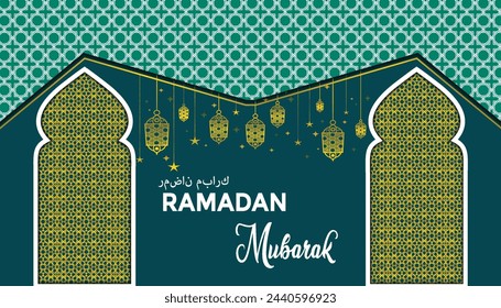 Vector Ramadan Kareem design background template 