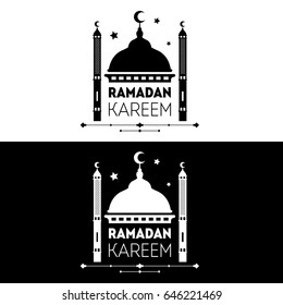 vector ramadan kareem flat style illustration