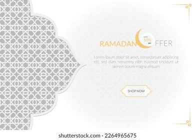 Vector Ramadan Kareem sale banner template