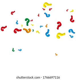 Vector random 3d question mark background