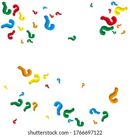 Vector random 3d question mark background