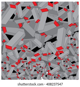 Vector random blocks pattern background