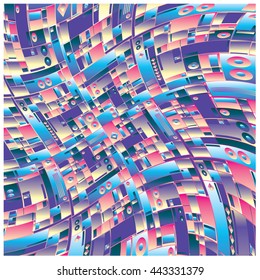 vector random blocks shape pattern background