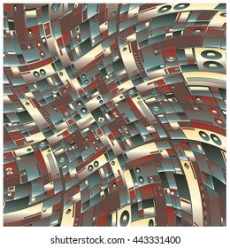 vector random blocks shape pattern background