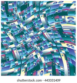 vector random blocks shape pattern background