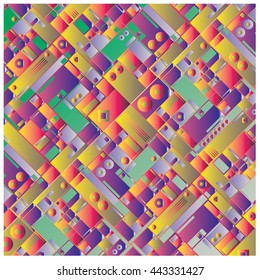 vector random blocks shape pattern background