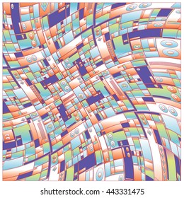 vector random blocks shape pattern background