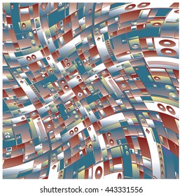 vector random blocks shape pattern background