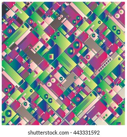 vector random blocks shape pattern background