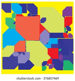 vector random shape colorful pattern