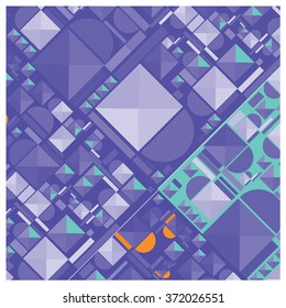 vector random shape vintage colors pattern