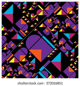 vector random shape vintage colors pattern